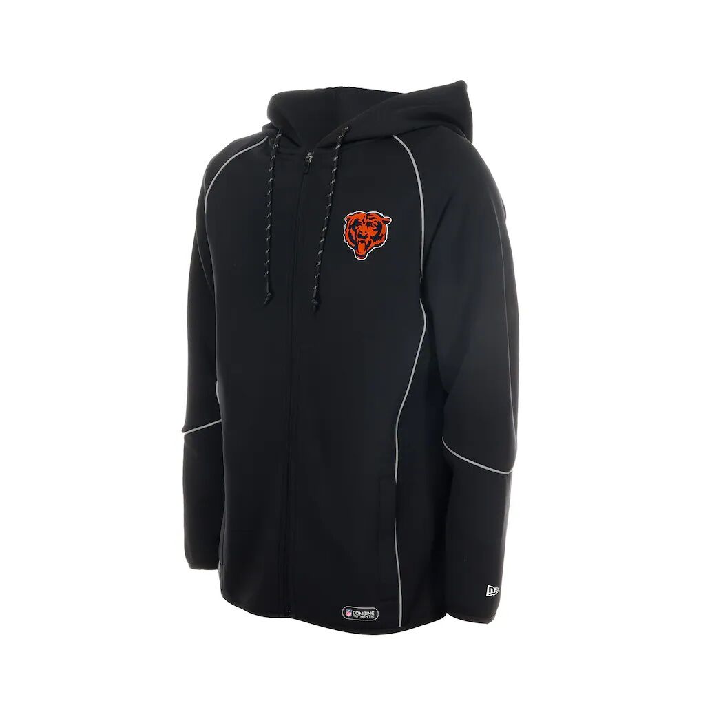 Chicago Bears New Era Combine Authentic Raglan Full-Zip Hoodie
