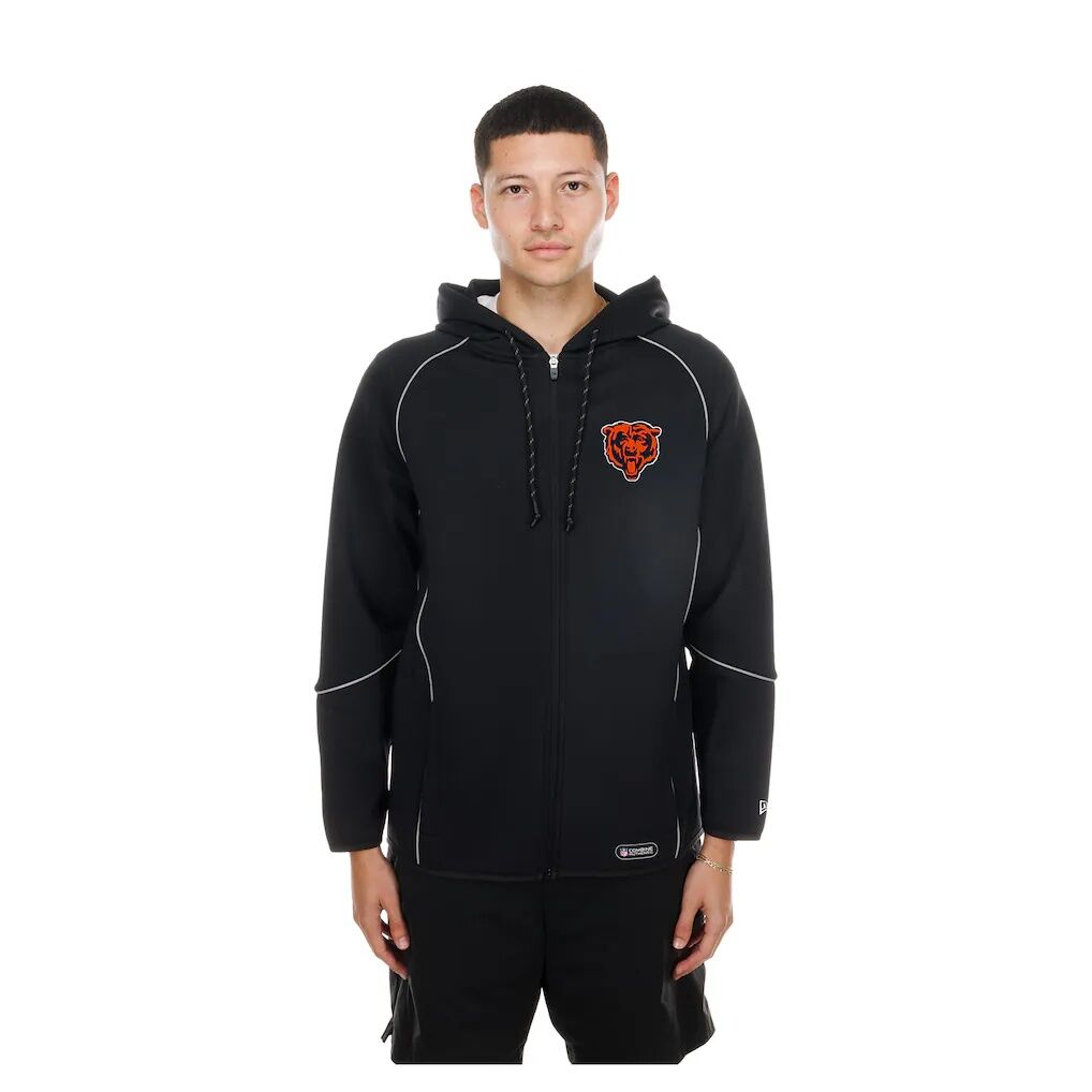 Chicago Bears New Era Combine Authentic Raglan Full-Zip Hoodie