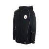 Pittsburgh Steelers New Era Combine Authentic Raglan Full-Zip Hoodie - Black - Detail View