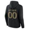 Atlanta United FC Big & Tall Team Authentic Custom Hoodie - Black - Detail View