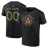 Atlanta United FC Big & Tall Team Authentic Custom T-Shirt - Black - Front View