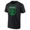 Austin FC Big & Tall Team Authentic Custom T-Shirt - Black - Side View