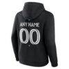 Charlotte FC Big & Tall Team Authentic Custom Hoodie - Black - Detail View