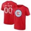 Chicago Fire Big & Tall Team Authentic Custom T-Shirt - Red - Front View