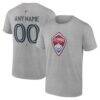 Colorado Rapids Big & Tall Team Authentic Custom T-Shirt - Gray - Front View