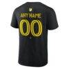 Columbus Crew Big & Tall Team Authentic Custom T-Shirt - Black - Detail View