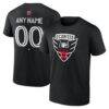 D.C. United Big & Tall Team Authentic Custom T-Shirt - Black - Front View