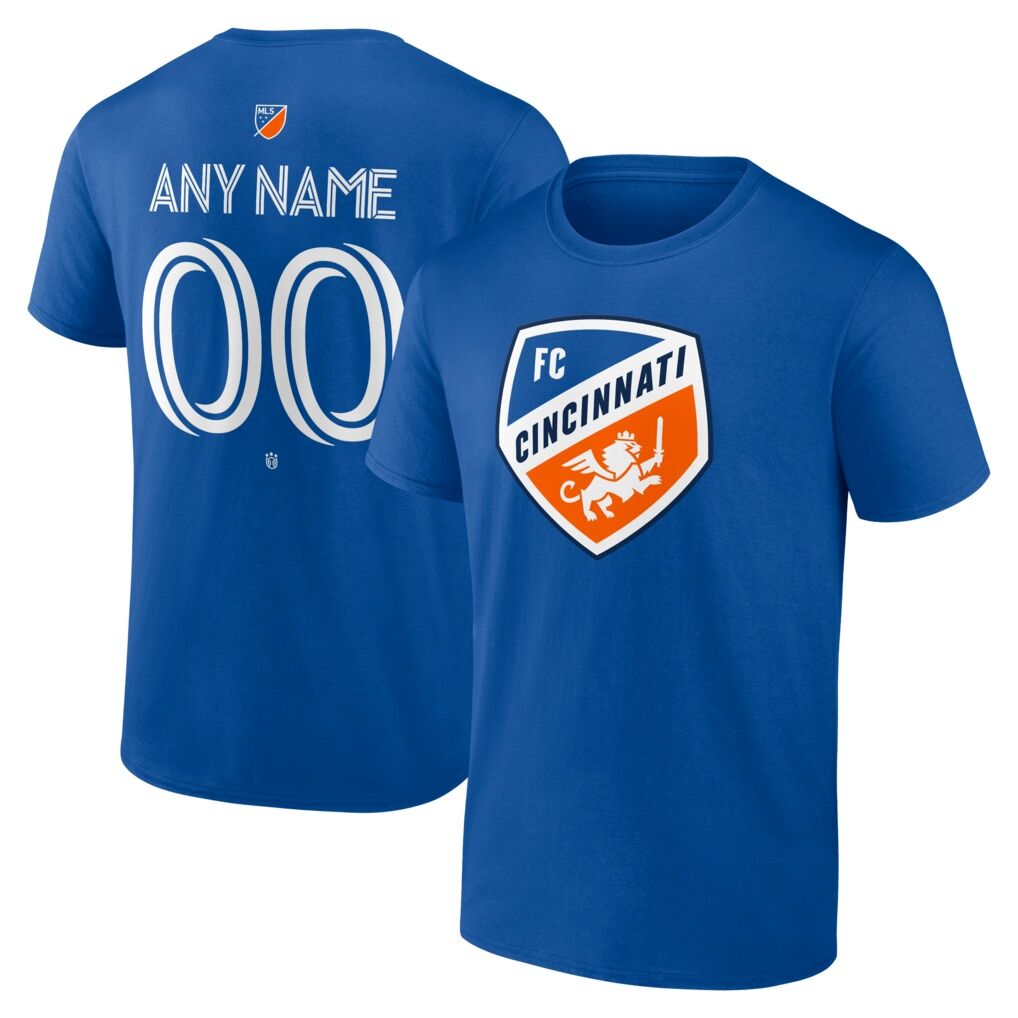 FC Cincinnati Big & Tall Team Authentic Custom T-Shirt - Royal