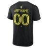 Nashville SC Big & Tall Team Authentic Custom T-Shirt - Black - Detail View