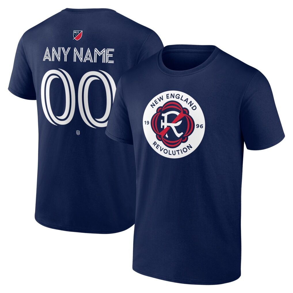 New England Revolution Big & Tall Team Authentic Custom T-Shirt