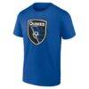 San Jose Earthquakes Big & Tall Team Authentic Custom T-Shirt - - Side View