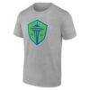 Seattle Sounders FC Big & Tall Team Authentic Custom T-Shirt - Gray - Side View