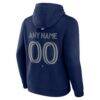 Sporting Kansas City Big & Tall Team Authentic Custom Hoodie - Navy - Detail View