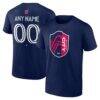 St. Louis CITY SC Big & Tall Team Authentic Custom T-Shirt - Navy - Front View