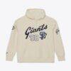 San Francisco Giants Mitchell & Ness Yacht Rock Fleece Hoodie - Cream - Front View