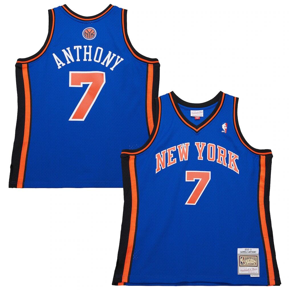 Carmelo Anthony New York Knicks Mitchell & Ness Big & Tall 2010/11 Swingman Jersey