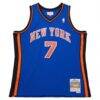 Carmelo Anthony New York Knicks Mitchell & Ness Big & Tall 2010/11 Swingman Jersey - Blue - Side View