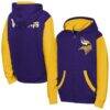 Minnesota Vikings Outerstuff Youth Stadium Colorblock Full-Zip Hoodie - Purple - Front View