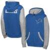 Detroit Lions Outerstuff Youth Stadium Colorblock Full-Zip Hoodie - Blue - Front View