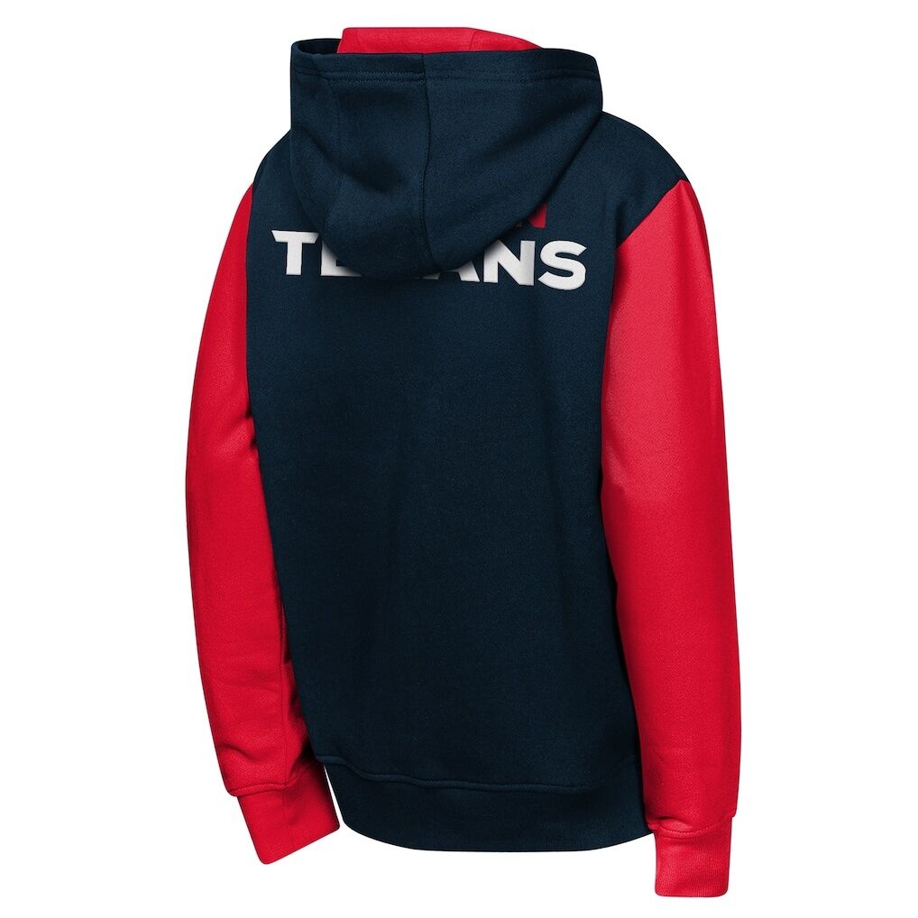 Houston Texans Outerstuff Youth Stadium Colorblock Full-Zip Hoodie