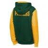 Green Bay Packers Outerstuff Youth Stadium Colorblock Full-Zip Hoodie - Green - Detail View