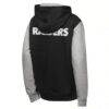 Las Vegas Raiders Outerstuff Youth Stadium Colorblock Full-Zip Hoodie - Black - Detail View