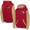 San Francisco 49ers Outerstuff Youth Stadium Colorblock Full-Zip Hoodie - - Front View