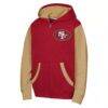 San Francisco 49ers Outerstuff Youth Stadium Colorblock Full-Zip Hoodie - - Side View