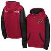 Arizona Cardinals Outerstuff Youth Stadium Colorblock Full-Zip Hoodie - Red - Front View