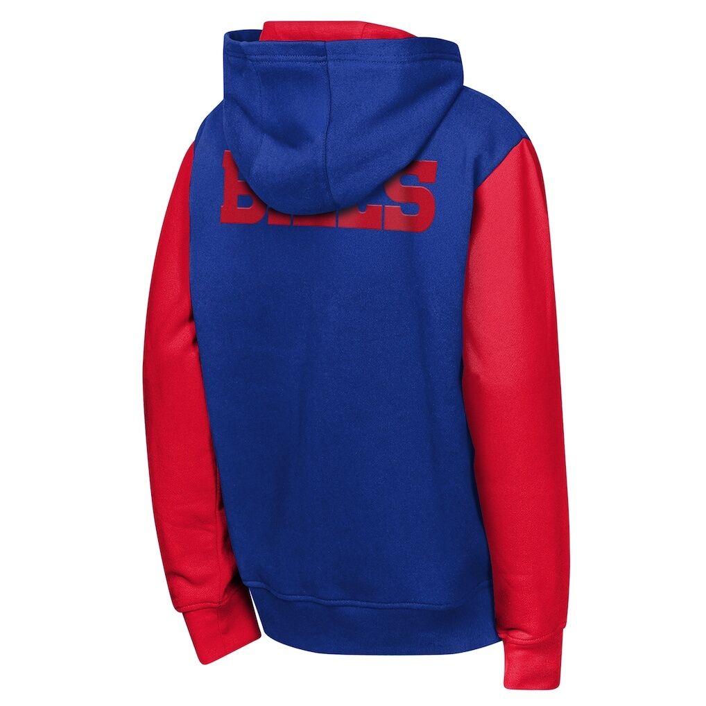 Buffalo Bills Outerstuff Youth Stadium Colorblock Full-Zip Hoodie - Royal