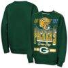 Green Bay Packers Outerstuff Youth Run & Gun Fleece Sweatshirt - Green - Front View