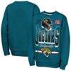 Jacksonville Jaguars Outerstuff Youth Run & Gun Fleece Sweatshirt - Teal - Front View