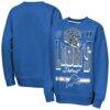 Detroit Lions Outerstuff Youth Run & Gun Fleece Sweatshirt - Blue - Front View