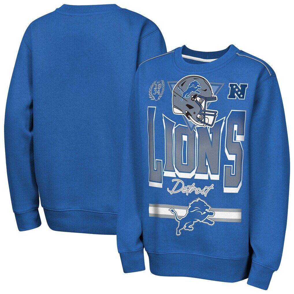 Detroit Lions Outerstuff Youth Run & Gun Fleece Sweatshirt