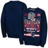 New England Patriots Outerstuff Youth Run & Gun Fleece Sweatshirt - Navy - Front View