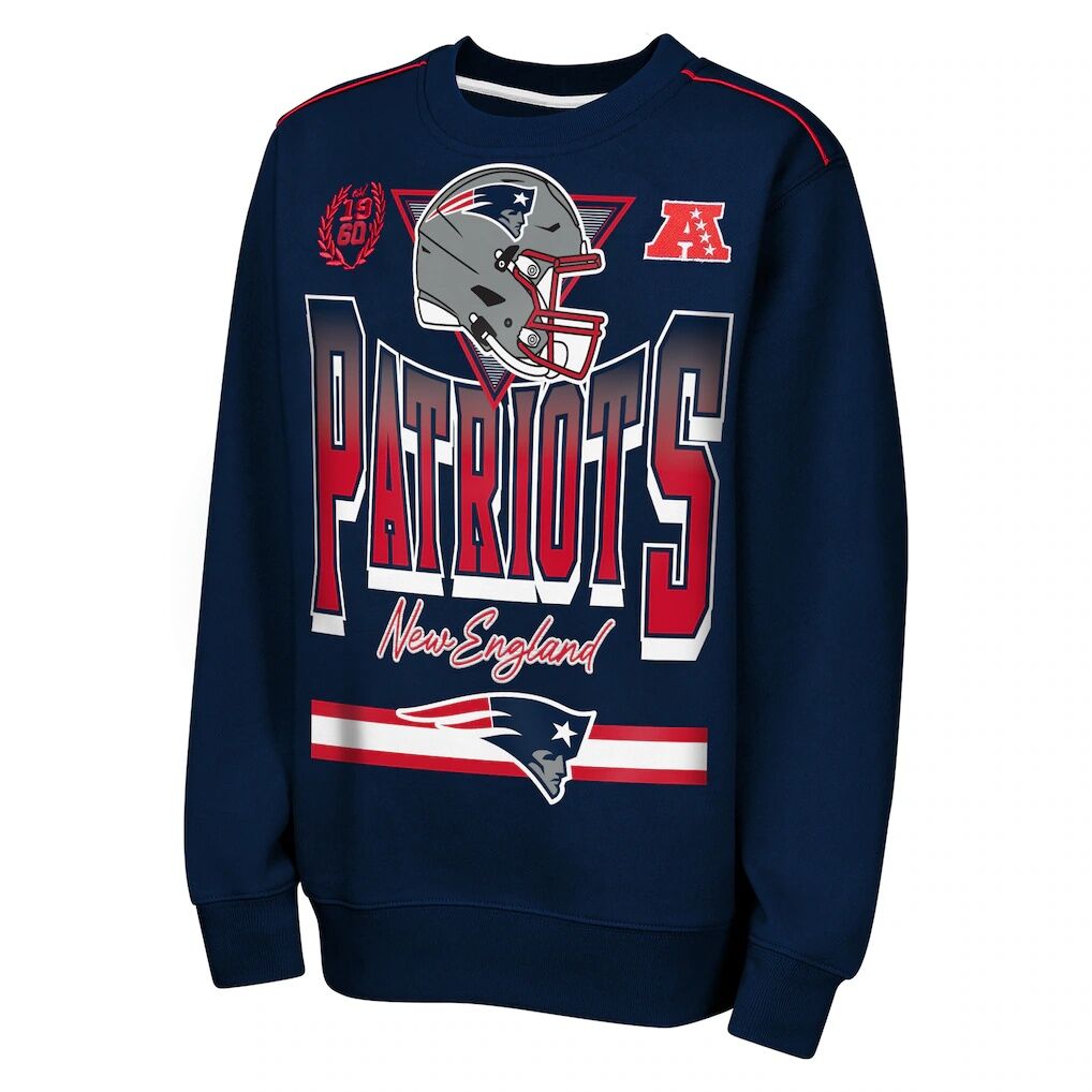 New England Patriots Outerstuff Youth Run & Gun Fleece Sweatshirt