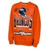 Denver Broncos Outerstuff Youth Run & Gun Fleece Sweatshirt - Orange - Front View