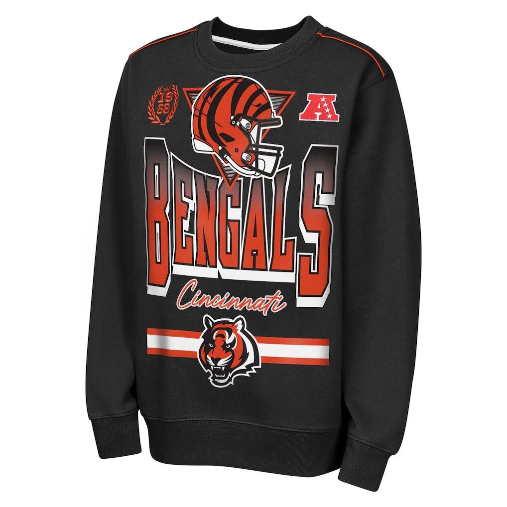 Cincinnati Bengals Outerstuff Youth Run & Gun Fleece Sweatshirt