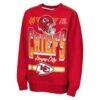 Kansas City Chiefs Outerstuff Youth Run & Gun Fleece Sweatshirt - Red - Side View