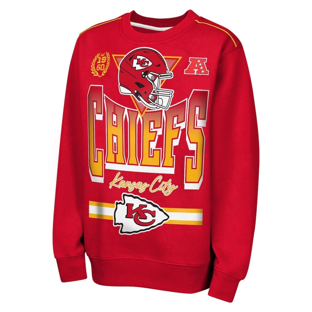 Kansas City Chiefs Outerstuff Youth Run & Gun Fleece Sweatshirt