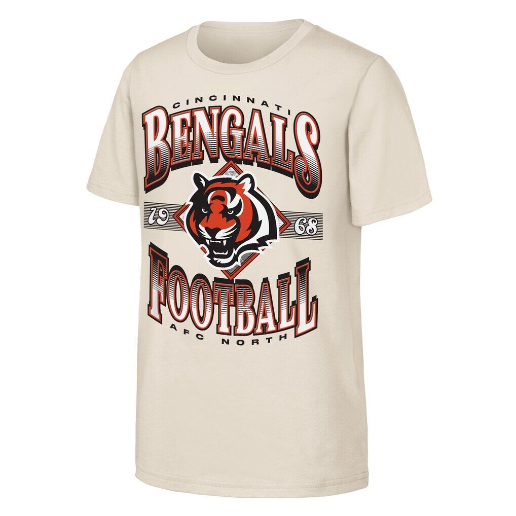 Cincinnati Bengals Outerstuff Youth NFL Of Days Past T-Shirt - Natural