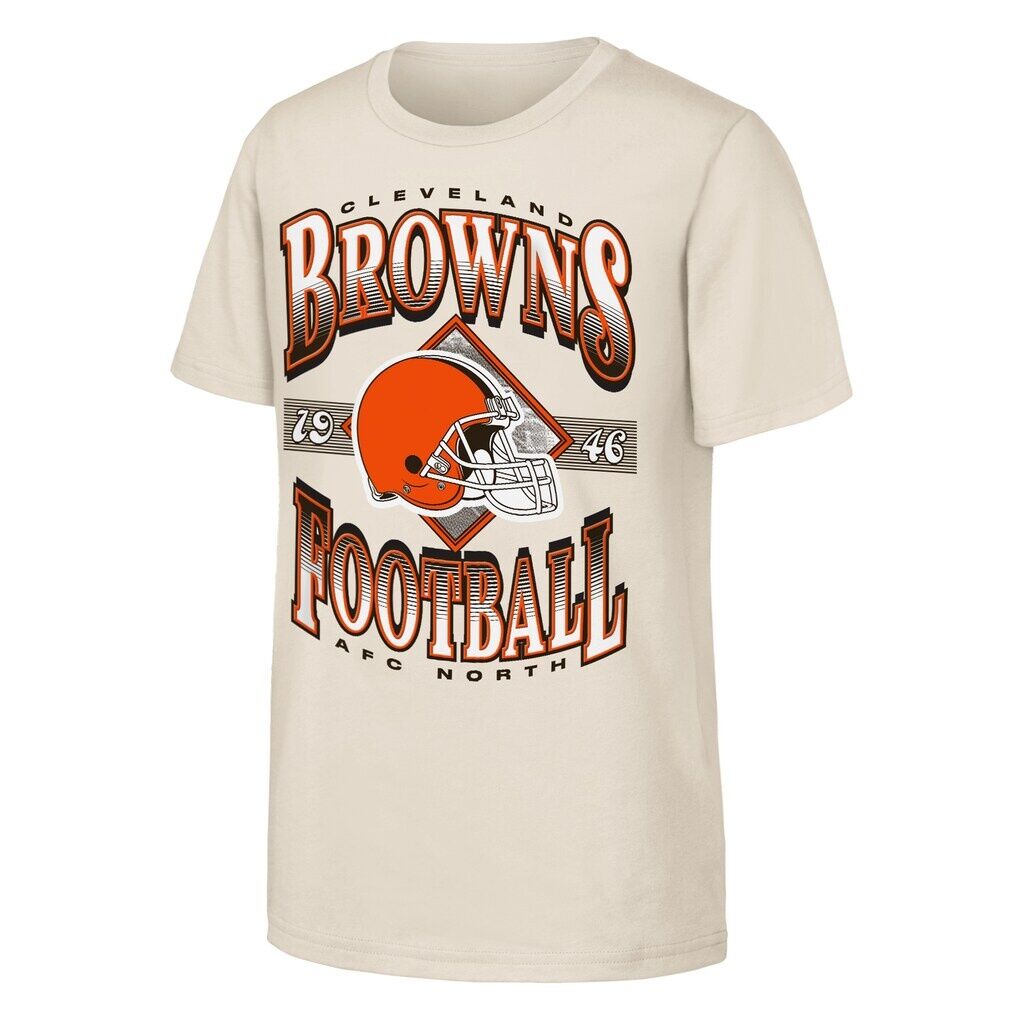 Cleveland Browns Outerstuff Youth NFL Of Days Past T-Shirt - Natural