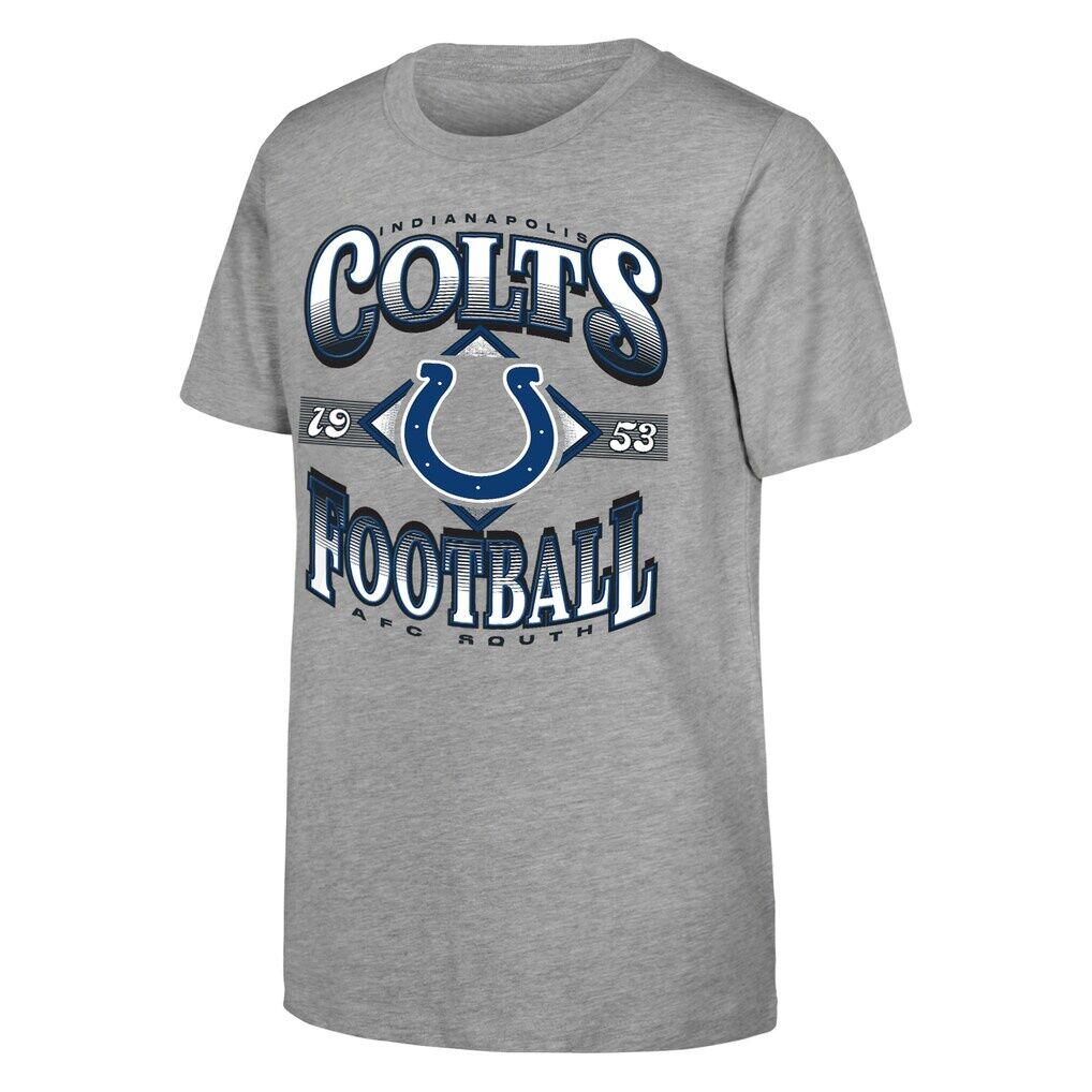 Indianapolis Colts Outerstuff Youth NFL Of Days Past T-Shirt - Heather Gray