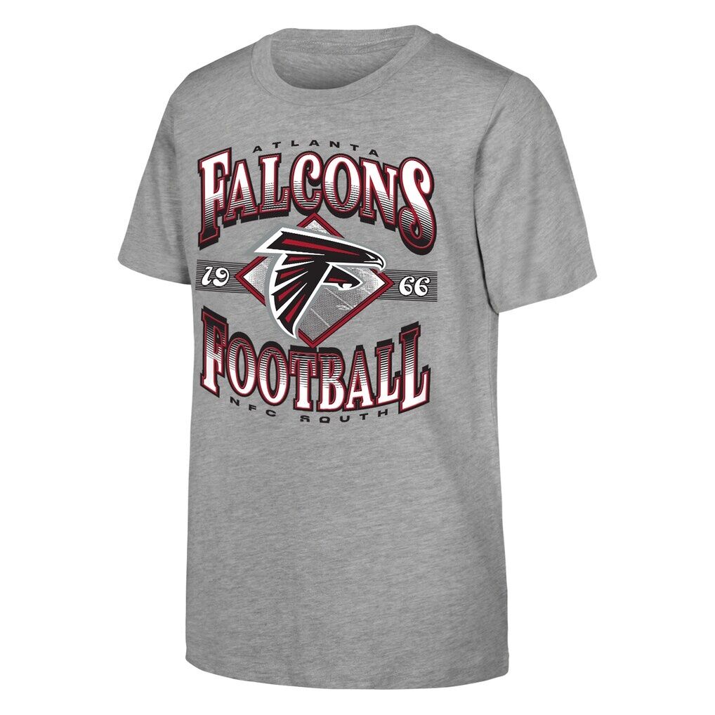 Atlanta Falcons Outerstuff Youth NFL Of Days Past T-Shirt - Heather Gray