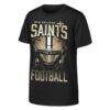 New Orleans Saints Outerstuff Youth Full Gear T-Shirt - Black - Front View