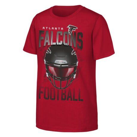 Atlanta Falcons Outerstuff Youth Full Gear T-Shirt - Red - Front View