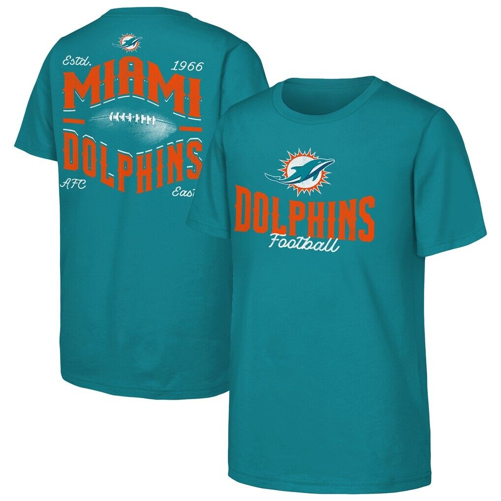 Miami Dolphins Outerstuff Youth Top Pick T-Shirt - Aqua