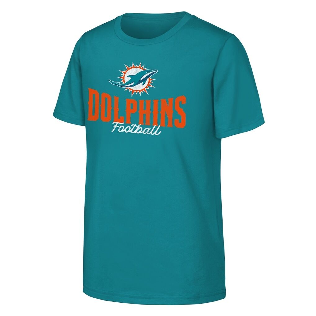 Miami Dolphins Outerstuff Youth Top Pick T-Shirt - Aqua