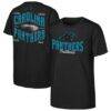 Carolina Panthers Outerstuff Youth Top Pick T-Shirt - Black - Front View