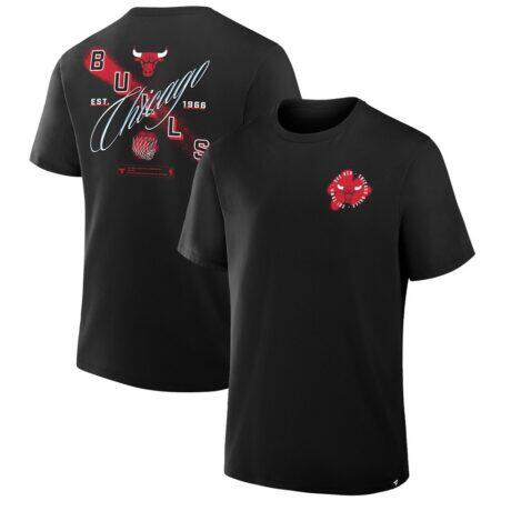 Chicago Bulls SOS T-Shirt - Black - Front View